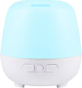 HAPPTWS 220ml Essential Oil Diffuser, Upgraded Diffusers for Essential Oils Aromatherapy Diffuser Cool Mist Humidifier with 7 Colors Lights 2 Mist Mode Waterless Auto Off for Home Office Room - White by HAPPTWS
