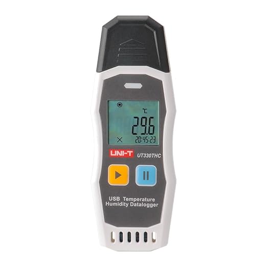 UNI-T UT330T UT330TH UT330THC Humidity Temperature Data Logger Digital Thermometer Hygrometer USB Recorder High Precision for Food(UT330THC) by UNI-T