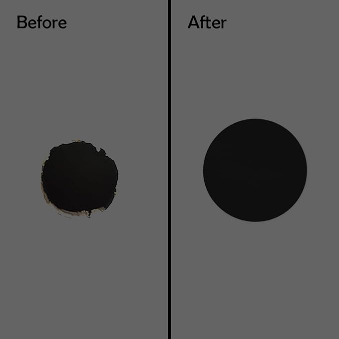 Rubber Bond Self-Adhesive Rubber Wall Outlet Cover Plate 2 Pack - Easy to Apply Peel & Stick Drywall Hole Patch - 7 Inch Round Screwless Blank Wall Plate Cover - Premium Rubber Wall Hole Cover (Black) - Image 3