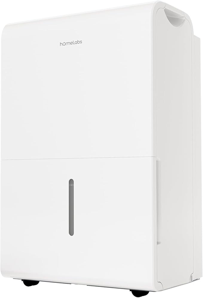 hOmeLabs Dehumidifier for Home, Office, Basements with Powerful Moisture Removal, Humidity Control, Auto Shut-off, Quiet Operation - 7,000 Sq Ft Wi-Fi (50 Pint MAX 120 Pint at 95°F, 90% RH) - Image 8