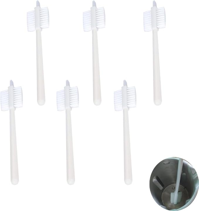 6 Pack Juicer Machines Cleaning Brush 3 Side Bristles Deep Clean Brushes Scrubber for Omega VRT VERT Juicers Extractor Strainer Filter Soy Milk Maker Mixer Blender Toaster Coffee Grinder by Unknown