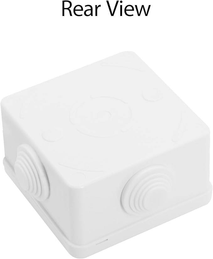 LeMotech Junction Box, ABS Plastic IP55 Water Resistant and Dustproof, Universal Electrical Enclosure, Outdoor and Indoor Project Box, 3.1" x 3.1" x 1.9", White - Image 7