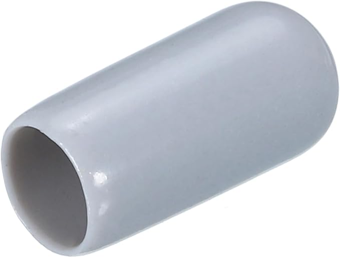 uxcell 20pcs Rubber End Caps 6mm(1/4") ID Vinyl PVC Round Tube Bolt Cap Cover Screw Thread Protectors Grey by uxcell