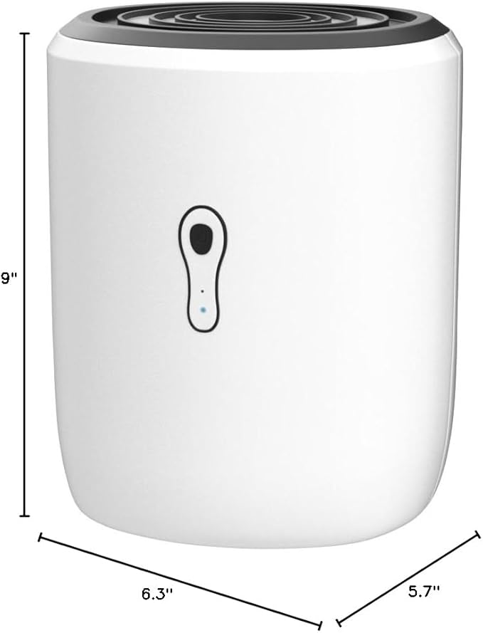 Dehumidifiers for Home 27oz(800ml) Small Auto Shut off Dehumidifiers with Drain Hose,Portable Ultra Quiet Mini Dehumidifier Effective for Bathroom, Basement, Garage, RV, Gun Safe, Closet - Image 8