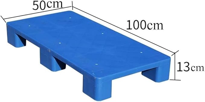 LNNW Plastic Pallet, Warehouse Moisture Barrier, Sturdy Supermarket Shelves, Outdoor Storage Floor Pallets for Garage Supermarket Basement(100x50x13cm) - Image 3