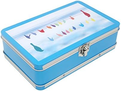 DAHO Metal Storage Box with Hinge for Office, School, Home, Makeup, Arts & Crafts and Accessories (Bird) - Image 3