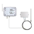 Ubibot GS1-AETH1RS + PT100 Ethernet Thermometer Hygrometer, WiFi Temperature Humidity Sensor, Digital Temperature Data Logger, Free App Email Alert(2.4GHz WiFi & RJ45 Ethernet, no hub Required) by UbiBot