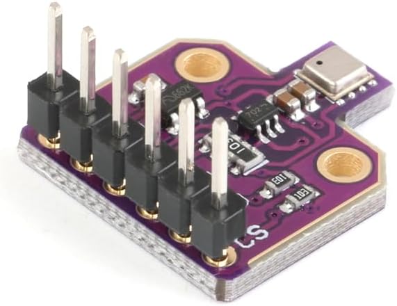 2Pcs BME680 Digital Temperature Humidity Sensor Module Board Pressure VOC Gas 4 in 1 Sensor High Precision Environmental Monitoring Sensor DC 5V SPI IIC for Arduino Raspberry Pi ESP8266 - Image 3