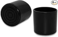 Flyshop 1-1/4", 32 mm, Patio Round Chair Leg Caps, Furniture Table Feet Covers Floor Protectors, Flexible Anti-Scratch PVC Legs Tips, 8 Pack, Black by Flyshop