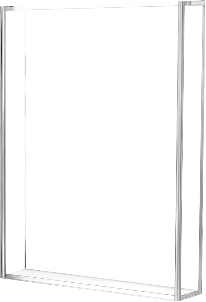 Memory Case - All Clear Acrylic Frame, Lightweight Desktop Organizer | Multifunctional Storage Solution for Keepsake Presentation, Pictures Souvenirs Crafts Collectibles Cards Postcards Display by Unknown