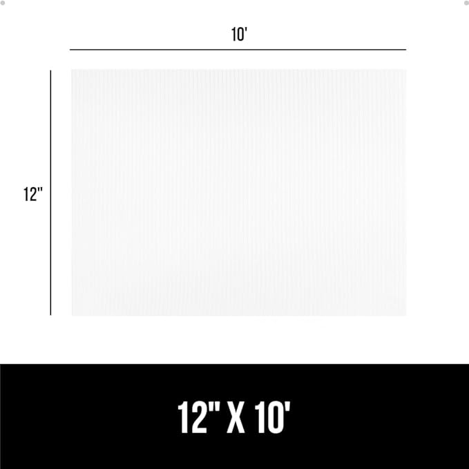 GORILLA GRIP DuraGuard Shelf Liner, Non-Adhesive Cabinet Liners for Kitchen Drawers, Shelves, Refrigerator, Pantry Storage, Bathroom Closet, Durable Waterproof BPA Free Ribbed Plastic, 12x10 Clear - Image 8