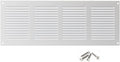 14x4 inch (Duct Opening) Vent Cover - White Ventilation Covers for Wall and Ceiling - Metal Return Grille - HVAC AC Air Vents Register for Indoor and Outdoor Use with Mesh by ABOUT+VENT