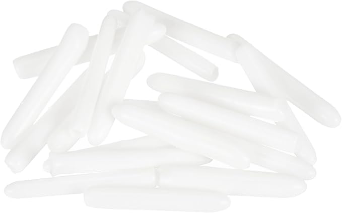 uxcell 20pcs Rubber End Caps 1.3mm ID Vinyl Round Tube Bolt Cap Cover Thread Protectors White - Image 4
