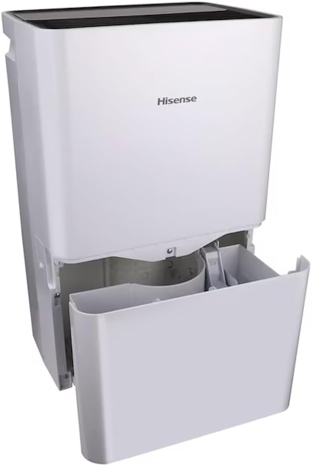 Hisense ConnectLife Smart Control 50 Pint 3-Speeds Dehumidifier, 3 Fan Speeds (High, Low, Auto), WiFi Enabled, Low Noise Airflow System 46 dB, 115v, Up to 4500 sq.ft, DH7021W1WG (Renewed) - Image 5