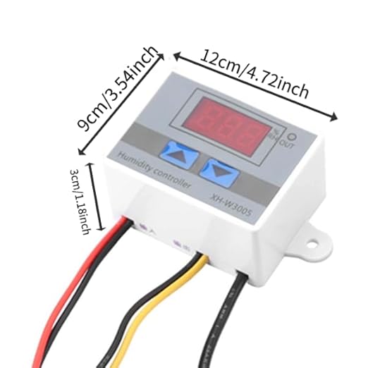 Marhynchus XH-W3005 Digital LCD Hygrometer, Air Conditioners & Accessories 0~99% RH 12V/24V/220V Switch Controller Humidity Sensor Digital Hygrometer Auto On/Off DIY Charging Module - Image 7