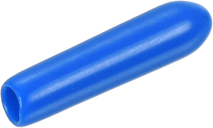 uxcell 20pcs Rubber End Caps 2.5mm ID Vinyl PVC Round Tube Bolt Cap Cover Screw Thread Protectors Blue by uxcell