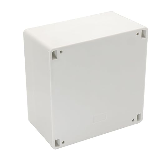 Project Box IP65 Waterproof Junction Box ABS Plastic Electrical Boxes DIY Electronic Project Case Power Enclosure White 6.30x6.30x3.54 inch (160 x 160 x90 mm) - Image 7
