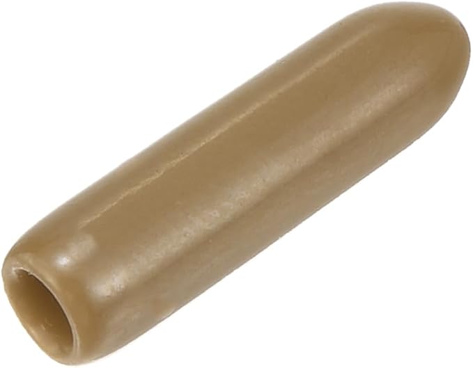 uxcell 20pcs Rubber End Caps 2.5mm ID Vinyl PVC Round Tube Bolt Cap Cover Screw Thread Protectors Light Brown by uxcell