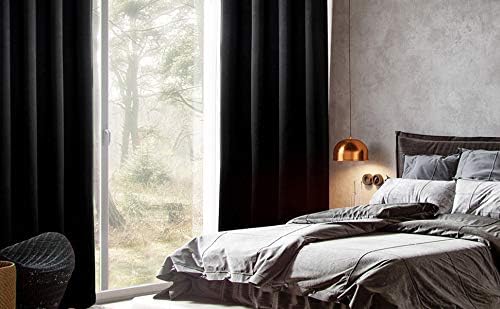 MYSKY HOME Black Out Curtains: Living Room & Bedroom, 52x63 Inch, Thermal Insulated, Grommet, Room Darkening - Image 5