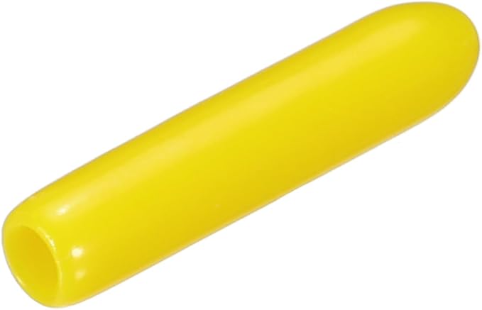 uxcell 20pcs Rubber End Caps 2mm ID Vinyl PVC Round Tube Bolt Cap Cover Screw Thread Protectors Yellow by uxcell