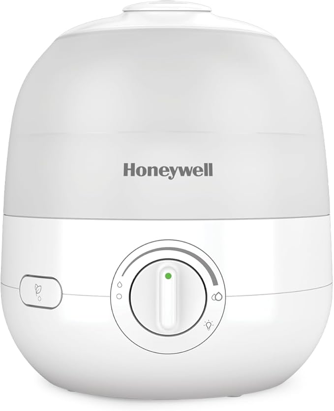 Honeywell Ultra Glow Light Changing Humidifier and Diffuser – Cool Mist Humidifier for Bedroom or Office with Essential Oil Diffuser by HoneywellPluggedIn