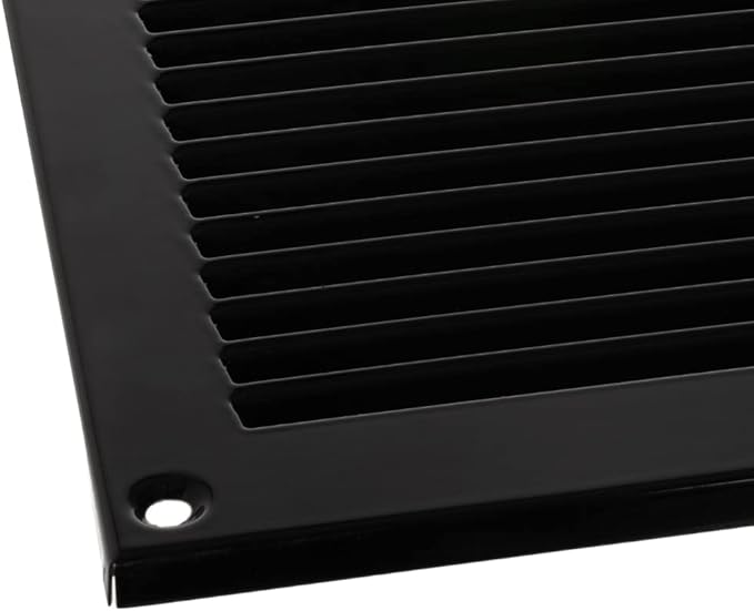 14x4 inch (Duct Opening) Vent Cover - Black Ventilation Covers for Wall and Ceiling - Metal Return Grille - HVAC AC Air Vents Register for Indoor and Outdoor Use with Mesh - Image 3