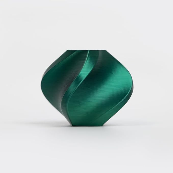 R3D PLA Filament 1.75mm, 0-370 mm/s High Speed PLA Printing, Dimensional Accuracy +/- 0.02mm, 1KG (2.2lbs) Clear Plastic Spool 3D Printer Filament (Silk Green) - Image 2