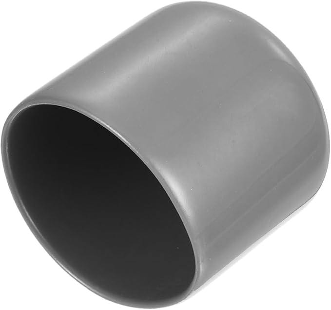 uxcell 20pcs Rubber End Caps Protective Caps 33mm ID Vinyl PVC Round Tube Bolt Cap Cover Screw Thread Protectors, Light Grey by uxcell