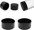 2-15/16" (74.5mm) Silicone Chair Leg Floor Protectors, Rubber Chair Leg Caps, Non-Slip Furniture Pads Round Chair Feet Covers End Caps for Hardwood Floors, Patio & Table Foots, Black (2PCS) by EASYEAH
