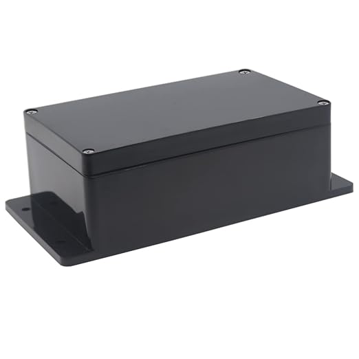 Watertight Junction Box, IP67 Waterproof Project Box Durable ABS Plastic Electronic Enclosure Case for DIY Electrical Project with Wall Fixed Ear 7.87" x 4.72" x 2.95"(200 x 120 x 75 mm) by YETLEBOX