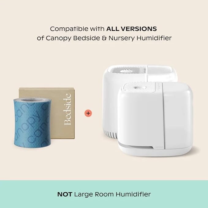 Canopy Original Bedside Humidifier Filter 2.0 – 3-Pack Replacement Filters | Compatible Bedside Humidifiers, Made with Wood Pulp, Paper Filter, Replace Every Six Weeks - Image 2