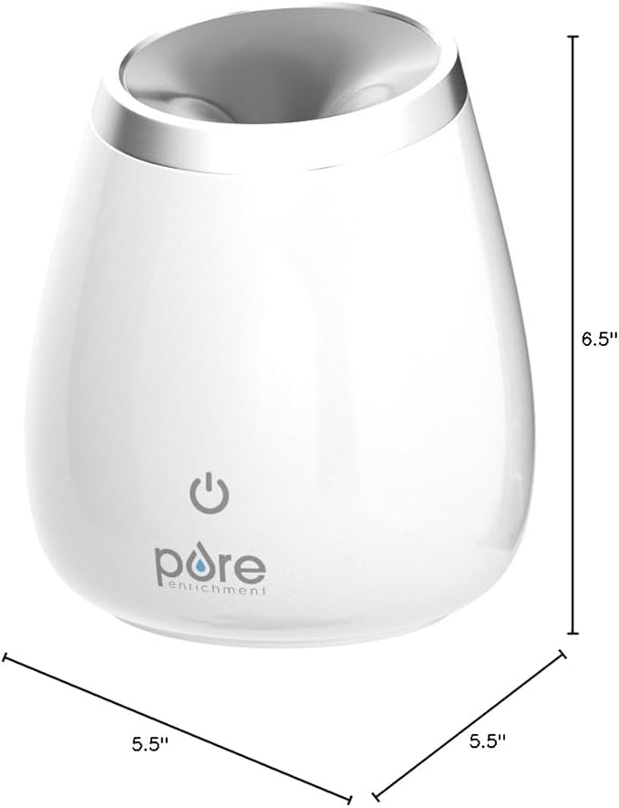 Pure Enrichment PureSpa Deluxe Ultrasonic Aromatherapy Oil Diffuser - 120ml Water Tank, Mood-Boosting Ionizer and Optional Color-Changing Light - Lasts Up to 10 Hours with Auto Safety Shut-Off - Image 5