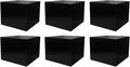 Marketing Holders 6 Pack Acrylic Display Riser Box Versatile 5 Sided Pedestal Merchandise Storage Bin No Lid 12" x 12" x 9" Retail Product Riser One Open Side by MarketingHolders