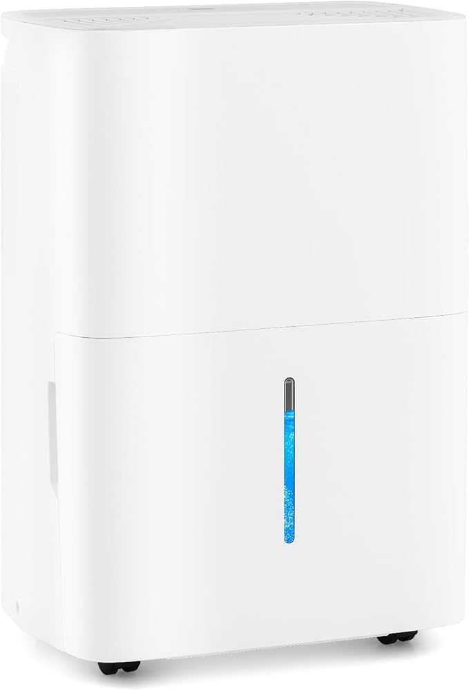 DORTALA 94.5 Pints Dehumidifier for 6000 Sq.Ft Large Rooms, Basement, Bathroom, Home Dehumidifier with Drain Hose, 2 Modes, 24H Timer, 1.4 Gal Water Tank, Auto Defrost, White by DORTALA