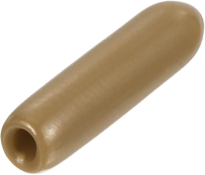 uxcell 20pcs Rubber End Caps 2mm ID Vinyl PVC Round Tube Bolt Cap Cover Screw Thread Protectors Light Brown by uxcell