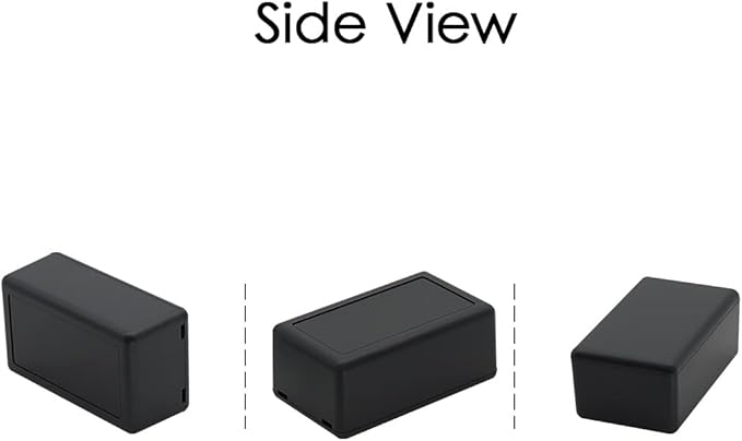 LeMotech 5Pcs ABS Plastic Electrical Project Case Power Junction Box, Project Box Black 2.4 x 1.4 x 1.0 inch (61 x 36 x 25 mm) - Image 7