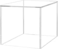 Marketing Holders 3" Acrylic Display Riser Box with One Open Side No Lid Versatile Clear Square Retail Product Platform and Merchandise Storage Bin One Piece No Assembly Flippable Box by MarketingHolders