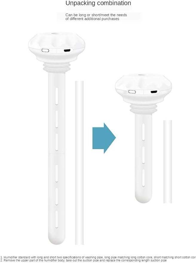 USB Cool Mist Humidifier-Portable Mini Air Humidifier for Bedroom Desk Car Travel Office Baby With Adjustable Length - Image 9