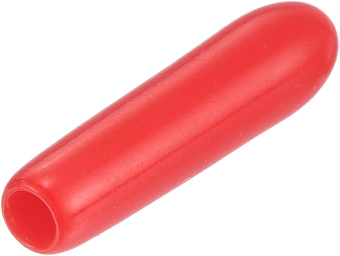 uxcell 20pcs Rubber End Caps 1.8mm ID Vinyl Round Tube Bolt Cap Cover Thread Protectors Red by uxcell
