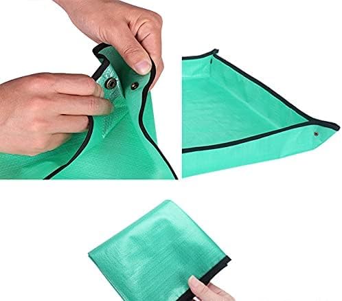BIUWING 2PCS 26.8" x 26.8" Plant Repotting Mat Waterproof Transplanting Mat Indoor Succulent Potting Mat Portable Gardening Soil Changing and Watering mat Square and Foldable Garden mat - Image 4