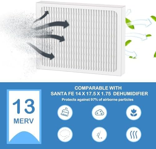 14 x 17.5 x1.75 MERV 13 Replacement Dehumidifier Filter Compatible with Honeywell DR90 & DR120 Dehumidifiers (50070171-002) 4 Pack - Image 5