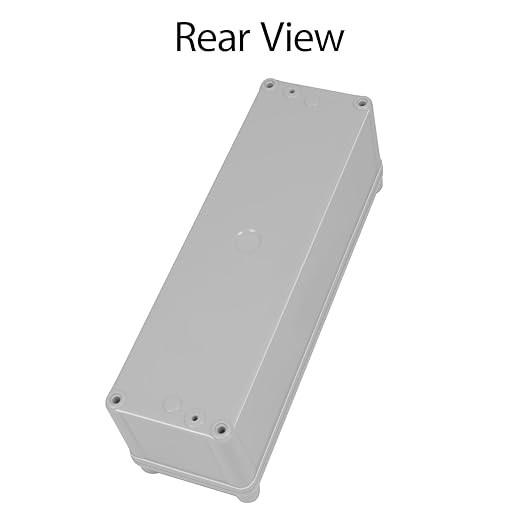 Junction Box，9.8"x 3.3"x 3.1" Outdoor Electrical Box with Mounting Plate, IP67 Dustproof Waterproof ABS Plastic Project Box, DIY Electrical Enclosure Gray (250x 85x 80 mm) - Image 6