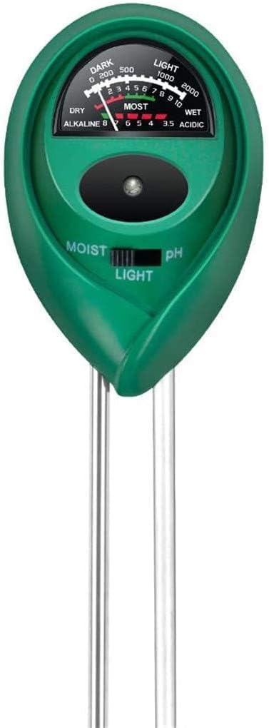 iPower 3-in-1 Soil Moisture/pH/Light Meter, Soil Test kit for Indoor & Outdoor Use, Suitable for House Plants, Garden, Lawn, Farm by iPower
