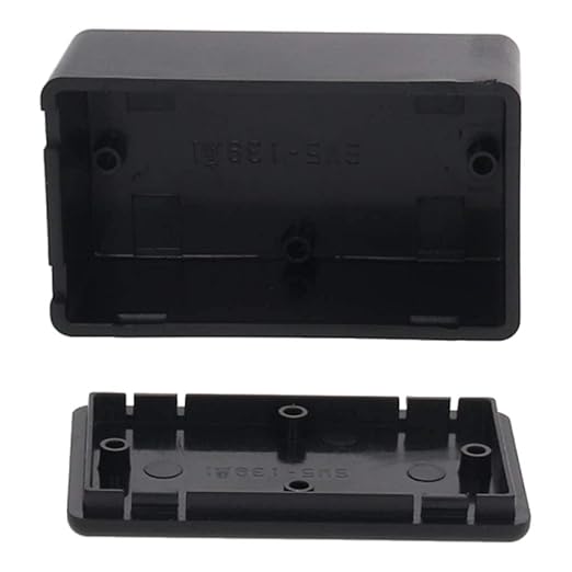 Fielect 5pcs Electronic Junction Box ABS Plastic Junction Project Box Enclosure Circuit Board Small Box 4.29 x 2.52 x 1.42 inch Black - Image 5