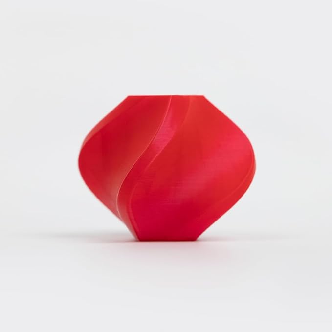 R3D PLA Filament 1.75mm, 0-370 mm/s High Speed PLA Printing, Dimensional Accuracy +/- 0.02mm, 1KG (2.2lbs) Clear Plastic Spool 3D Printer Filament (Fluorescent Red) - Image 2