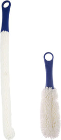 Bottle Cleaning Brush - Set of 2 Different Sizes Flexible Bottle Scourer - Multi-Function Household Cleaning Tools for Cleaning of Wine Decanters, Goblets, Glasses, Cups by LJDJ