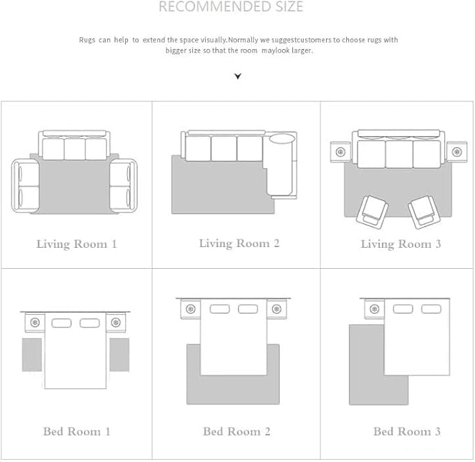 Broadloom, Strange Expression Pattern Printing Non-Slip Area Rugs Fade Resistant, Flame Resistant, Quick Dry, Stain Resistant, Waterproof Floor Carpet for Living Room Bedroom, 78 x 96 Inch - Image 3