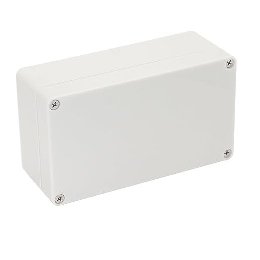 Project Box IP65 Waterproof Junction Box ABS Plastic Electrical Boxes DIY Electronic Project Case Power Enclosure White6.22x3.54x2.36 inch (158 x 90 x60 mm) by Raculety