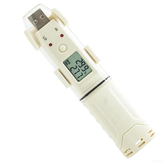 GM1366 GM1365 Temperature Humidity Data Logger Recorder for Agricultural Greenhouse Cold Chain Warehouse Monitoring USB Interval Alarm(Temp) by Unknown
