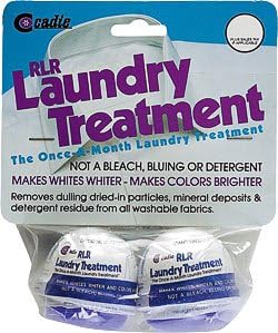RLR Natural Powder Laundry Detergent – Whitens, Brightens, Refreshes Baby Cloth Diapers, Musty Towels, Workout Clothes - Non-Toxic, Fragrance-Free for Sensitive Skin (2 Treatment Pods) by Cadie